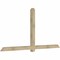 Ekena Millwork Eugene Rough Sawn Timber Gable Bracket, Douglas Fir, 96"W x 48"H x 4"D x 4"F, 12/12 Pitch GBW096X48X0404EUG00RDF - alternate 3